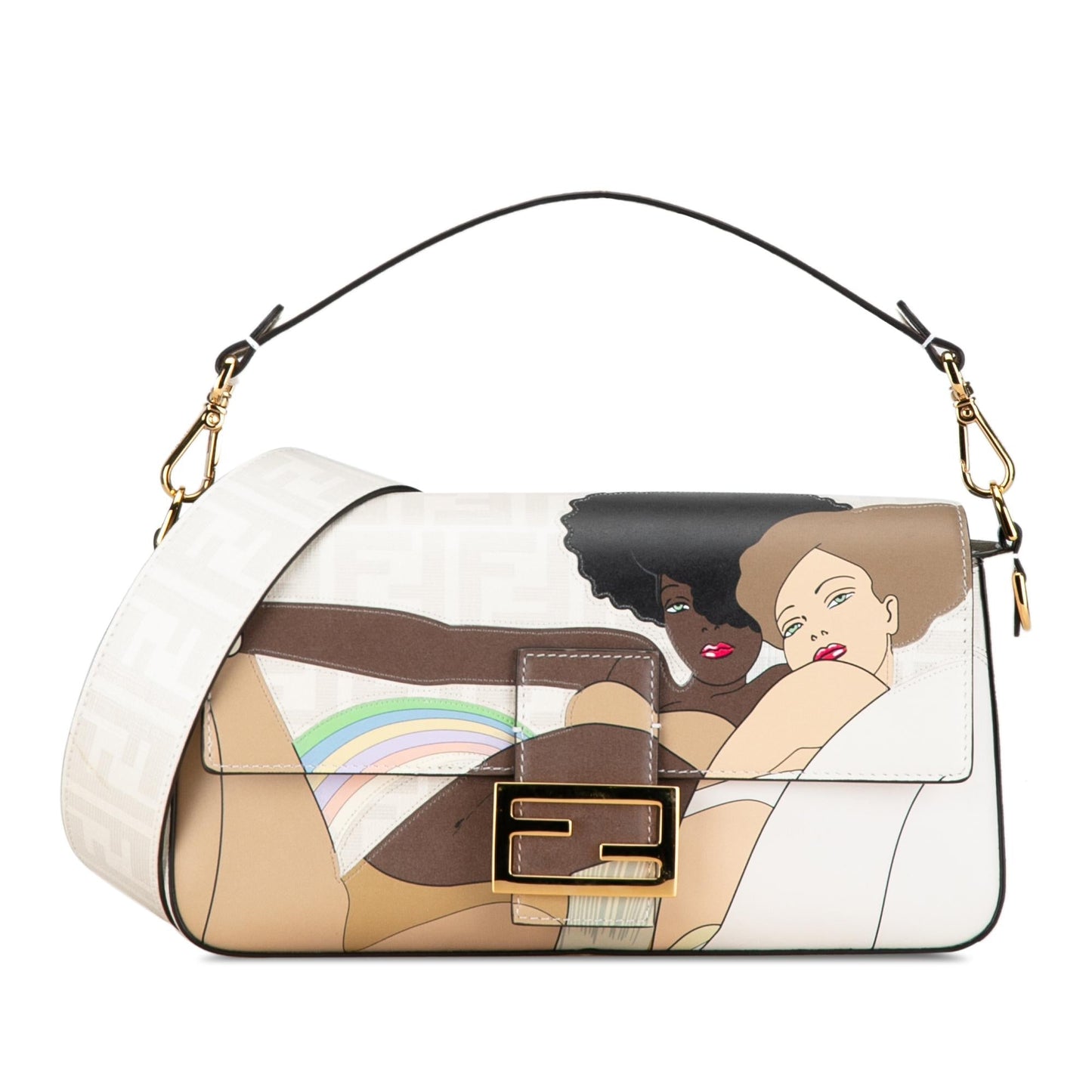 Fendi Bikini Girls Zucca Baguette Satchel (9Ik26n)