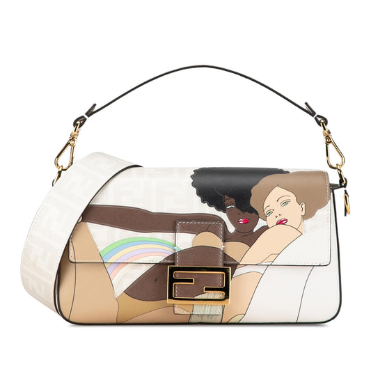 Fendi Bikini Girls Zucca Baguette Satchel (9Ik26n)