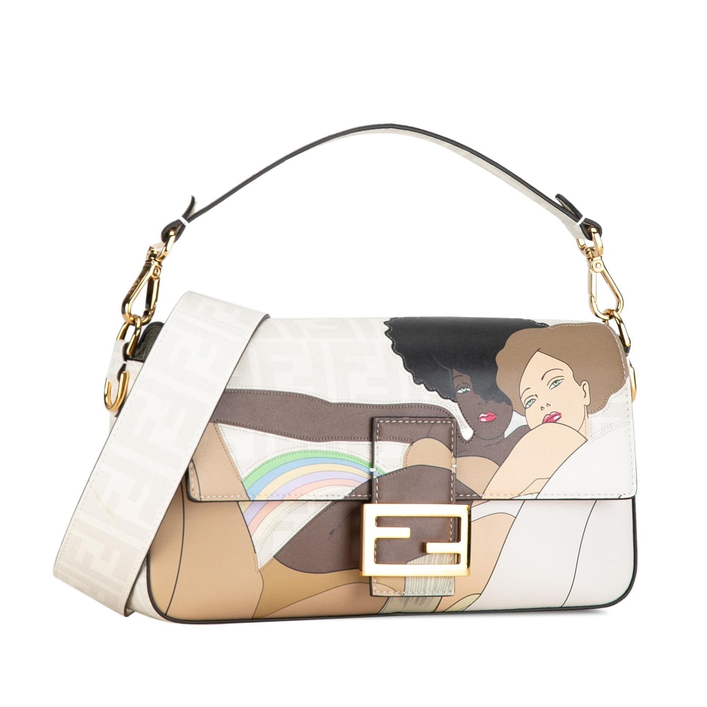 Fendi Bikini Girls Zucca Baguette Satchel (9Ik26n)