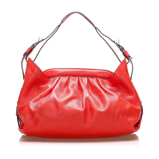 Fendi Borsa Doctor Leather Shoulder Bag (31707)