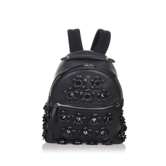 Fendi By The Way Flowerland Leather Backpack (26894)