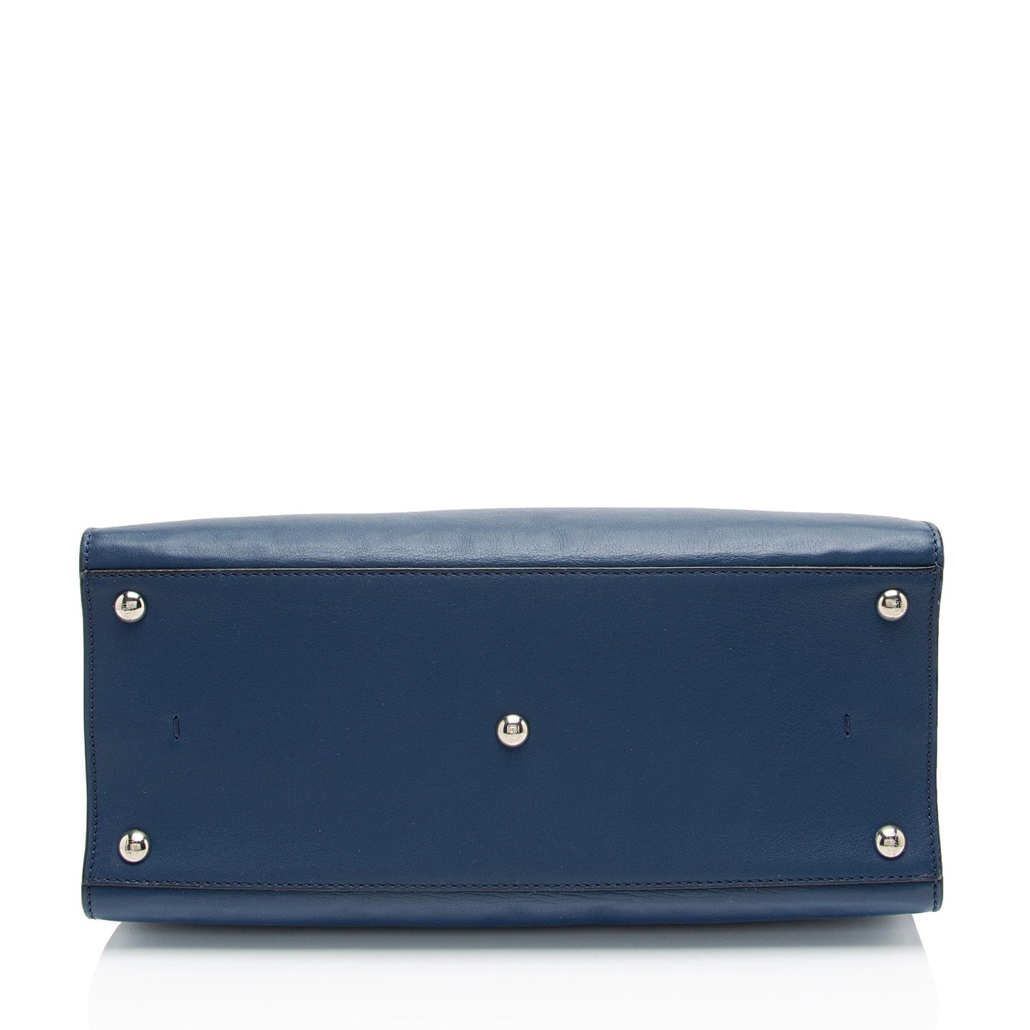 Fendi Zucca Embossed Leather Baguette Satchel