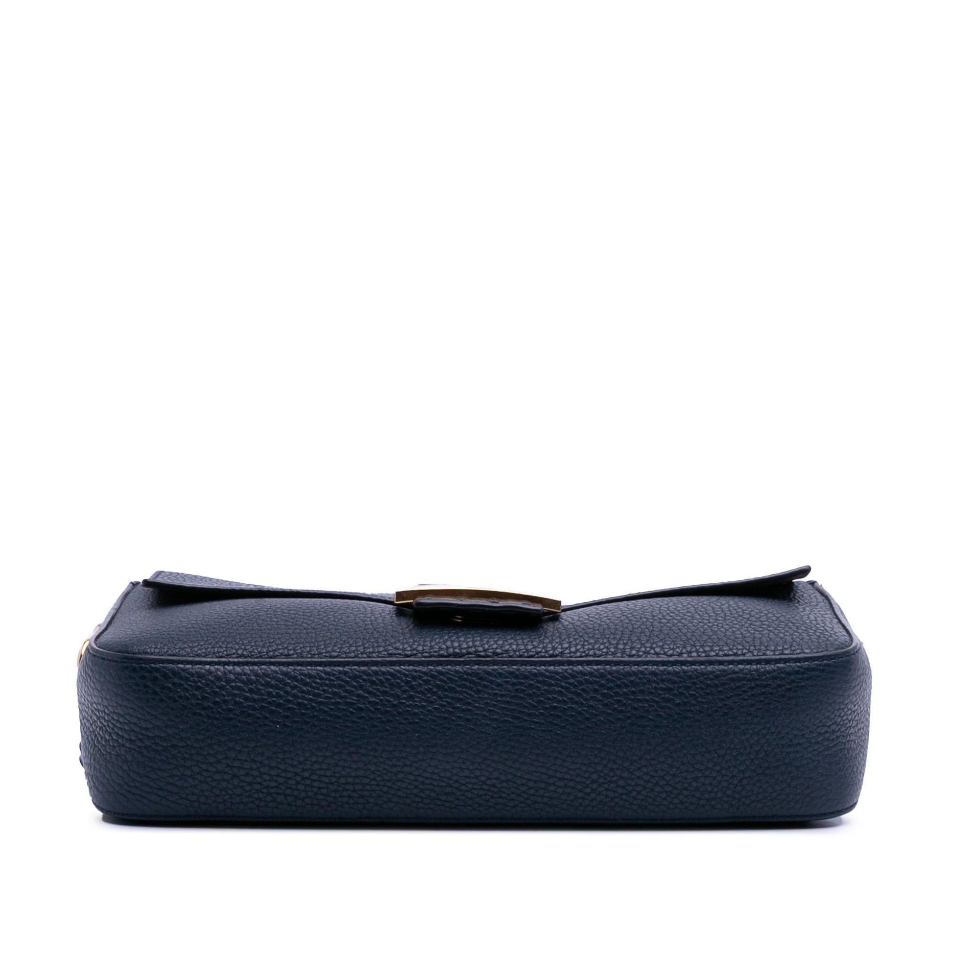 Fendi Calfskin Leather Baguette Satchel