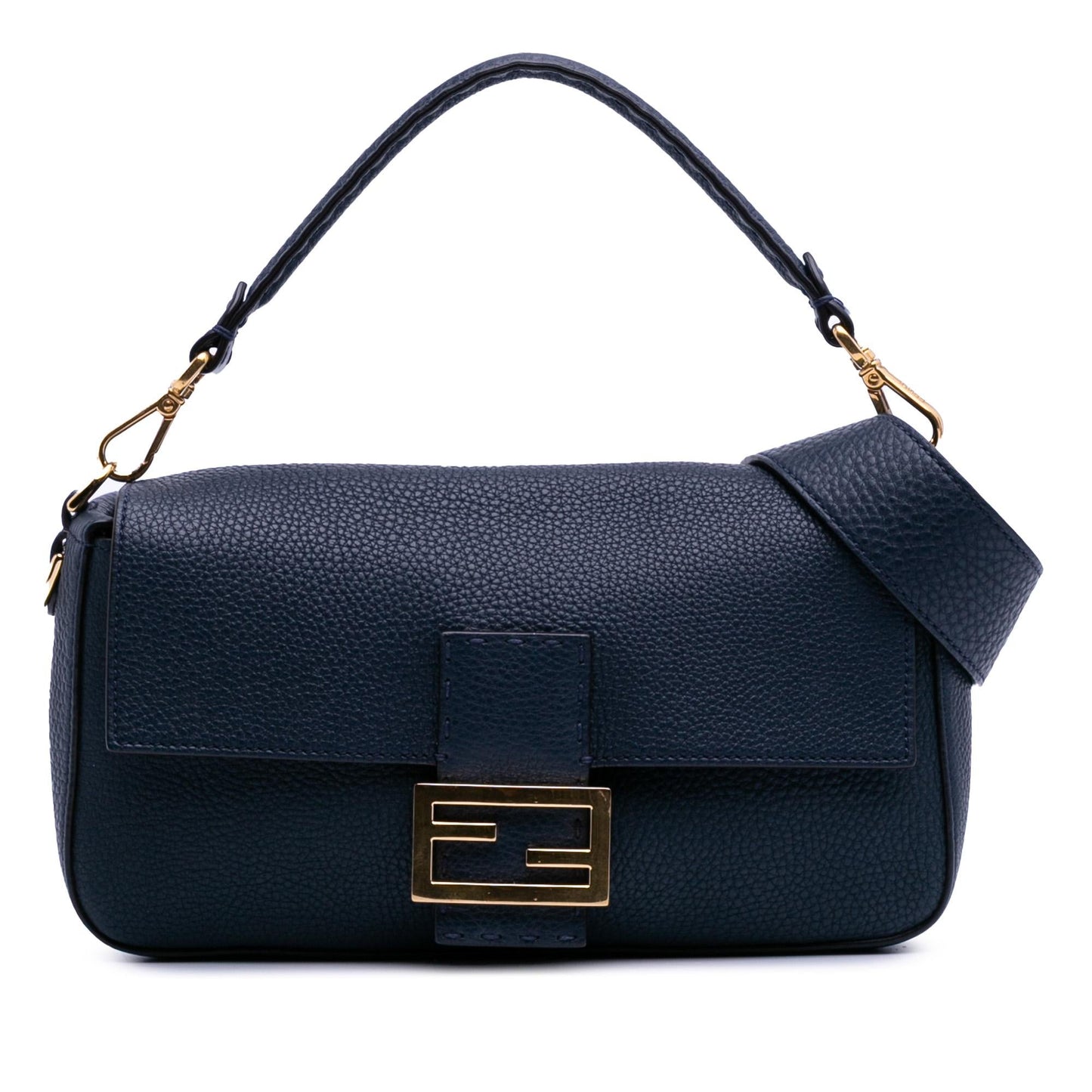 Fendi Calfskin Leather Baguette Satchel