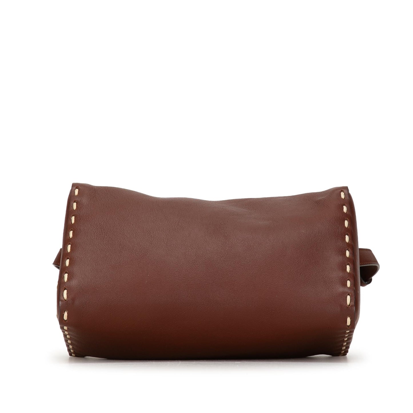 Fendi Calfskin Selleria Triangle Shoulder Bag (PYwPIP)