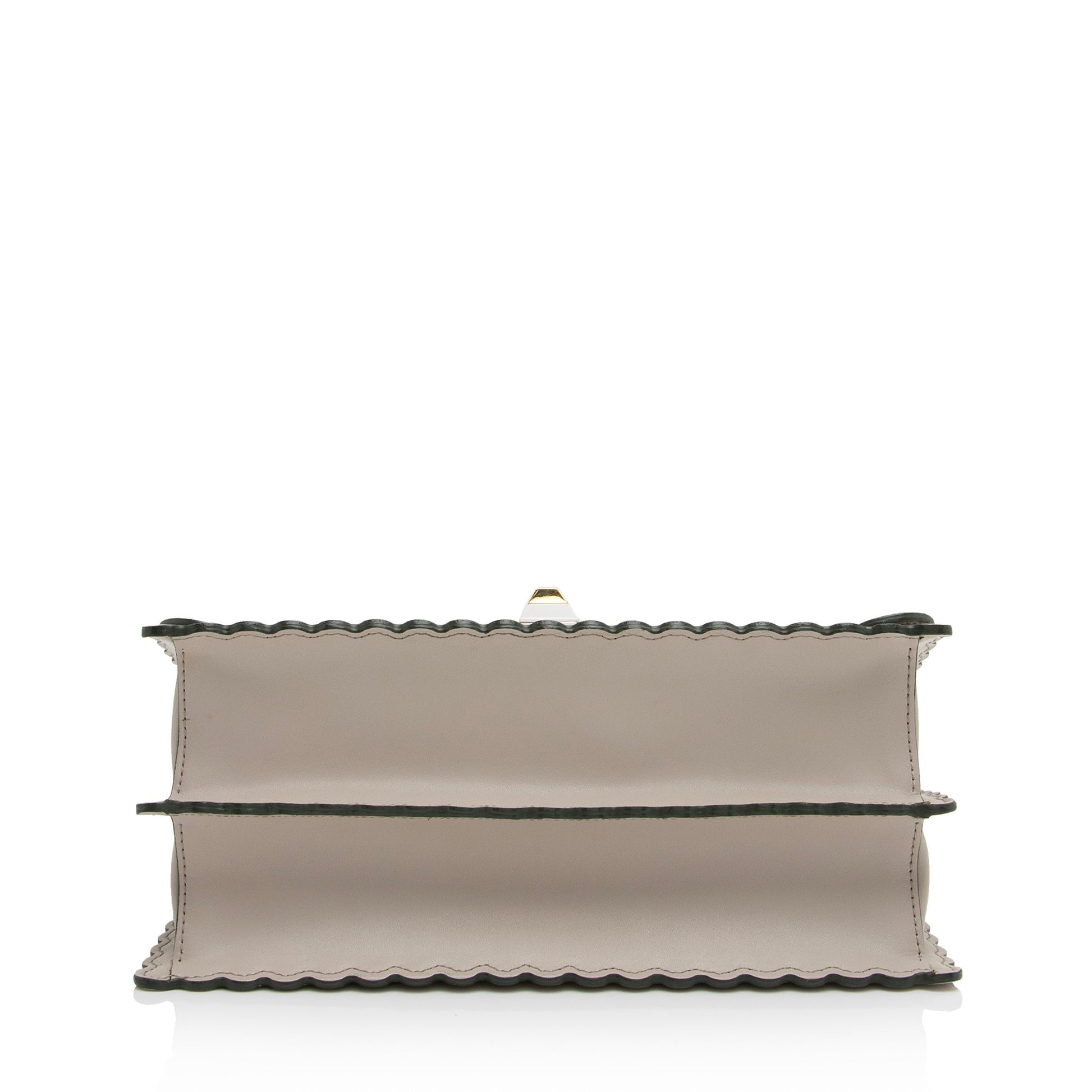 Fendi Calfskin Studded Kan I Medium Shoulder Bag