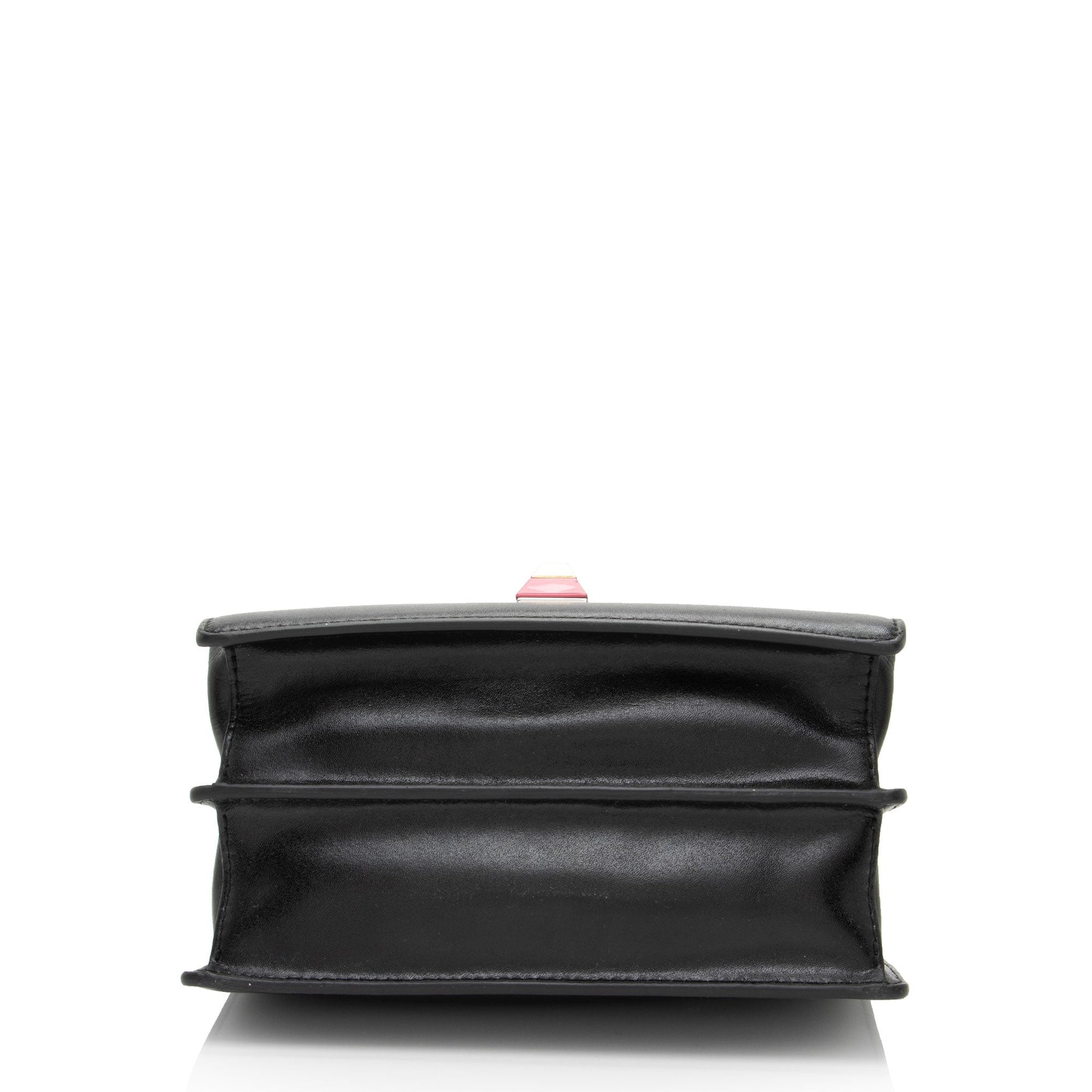 Fendi Calfskin Studded Kan I Small Shoulder Bag