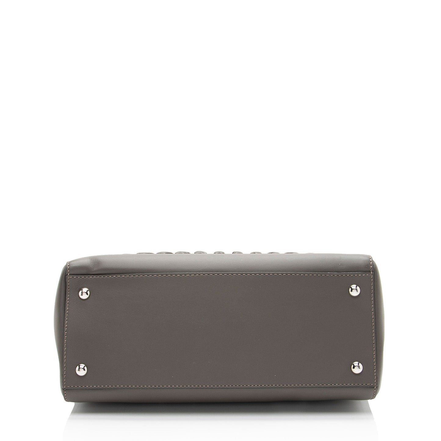 Fendi Calfskin Whipstitch Dotcom Medium Satchel