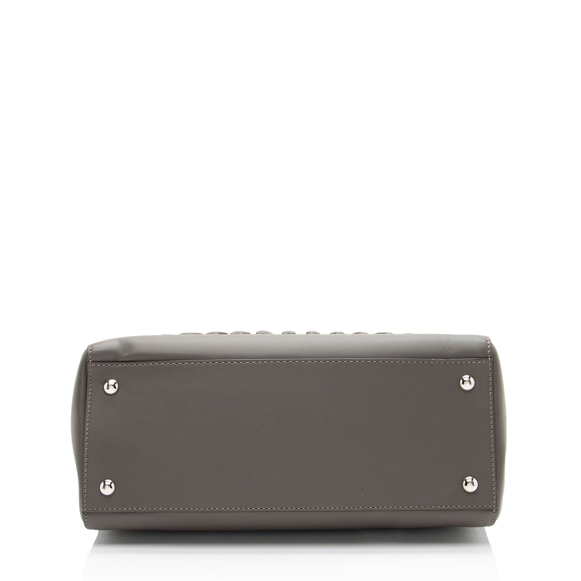Fendi Calfskin Whipstitch Dotcom Medium Satchel