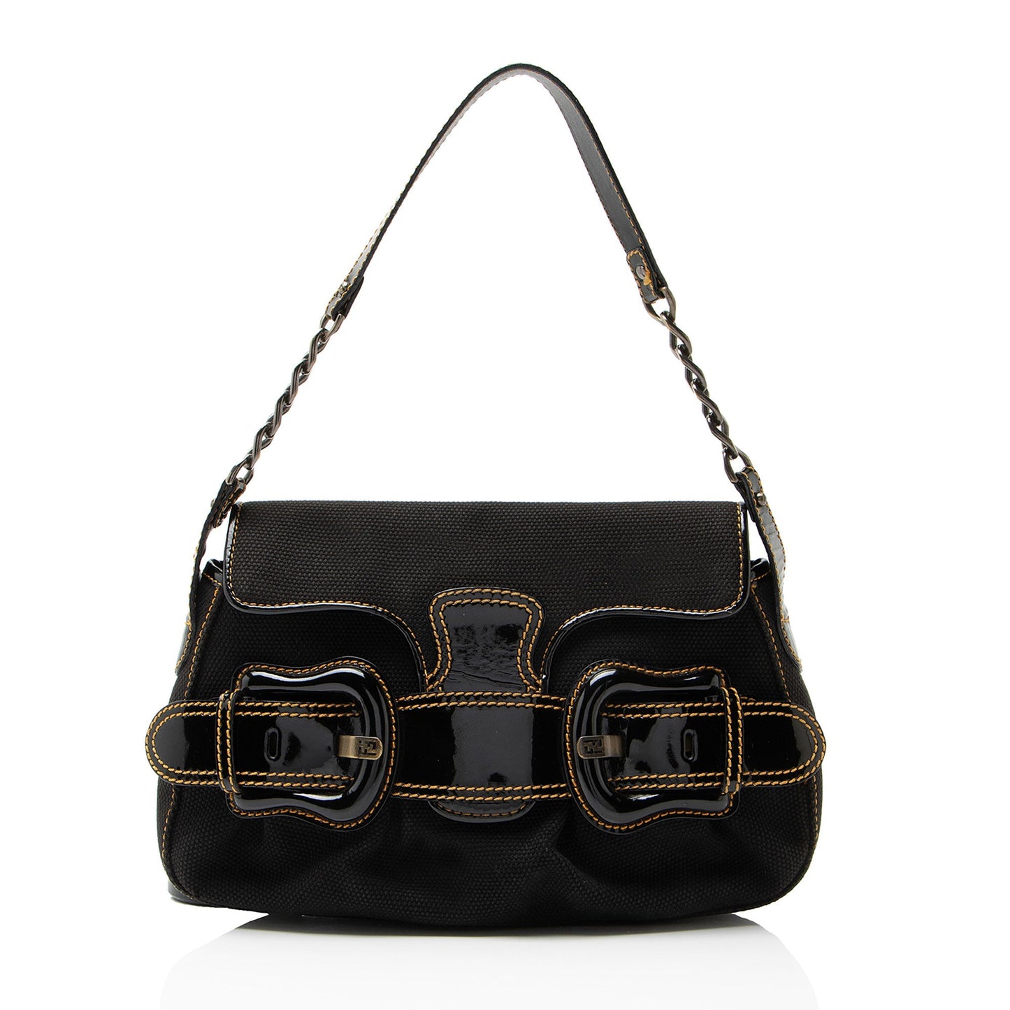 Fendi Canvas B Bis Shoulder Bag