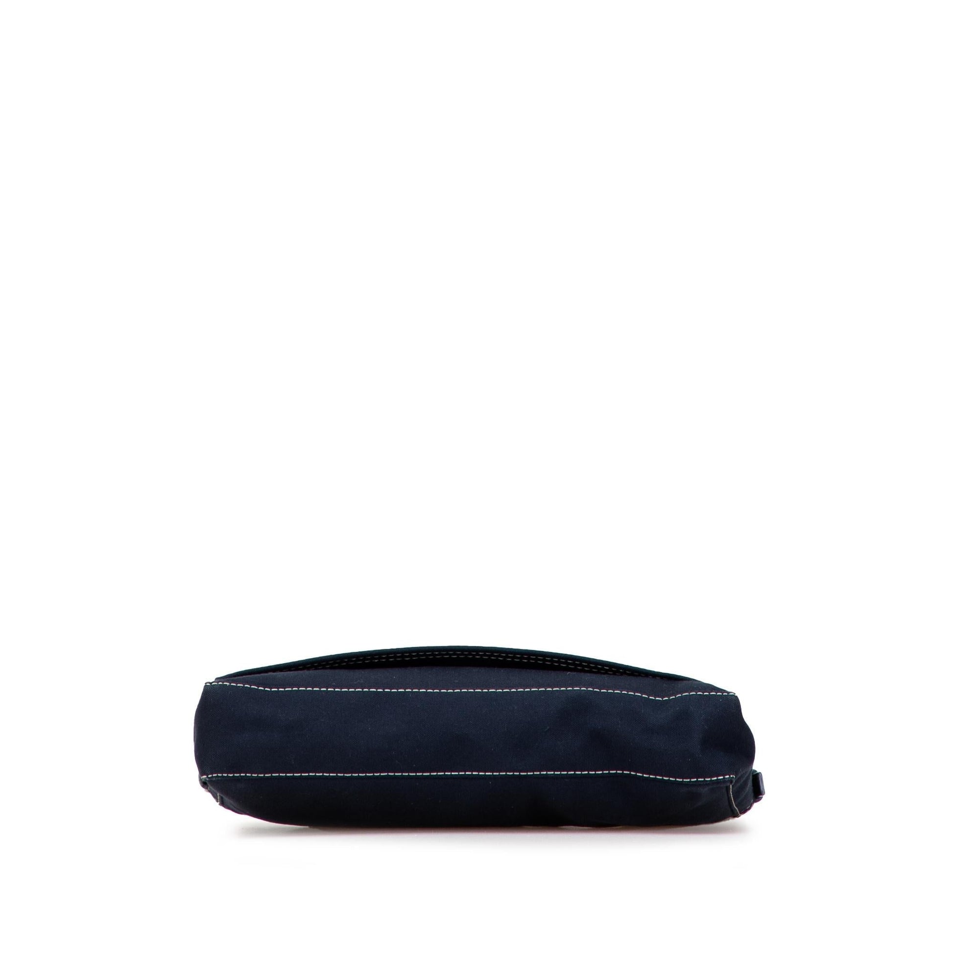 Fendi Canvas FF Marble Baguette Shoulder Bag