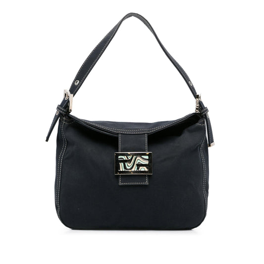 Fendi Canvas FF Marble Double Flap Shoulder Bag (tZdrHw)