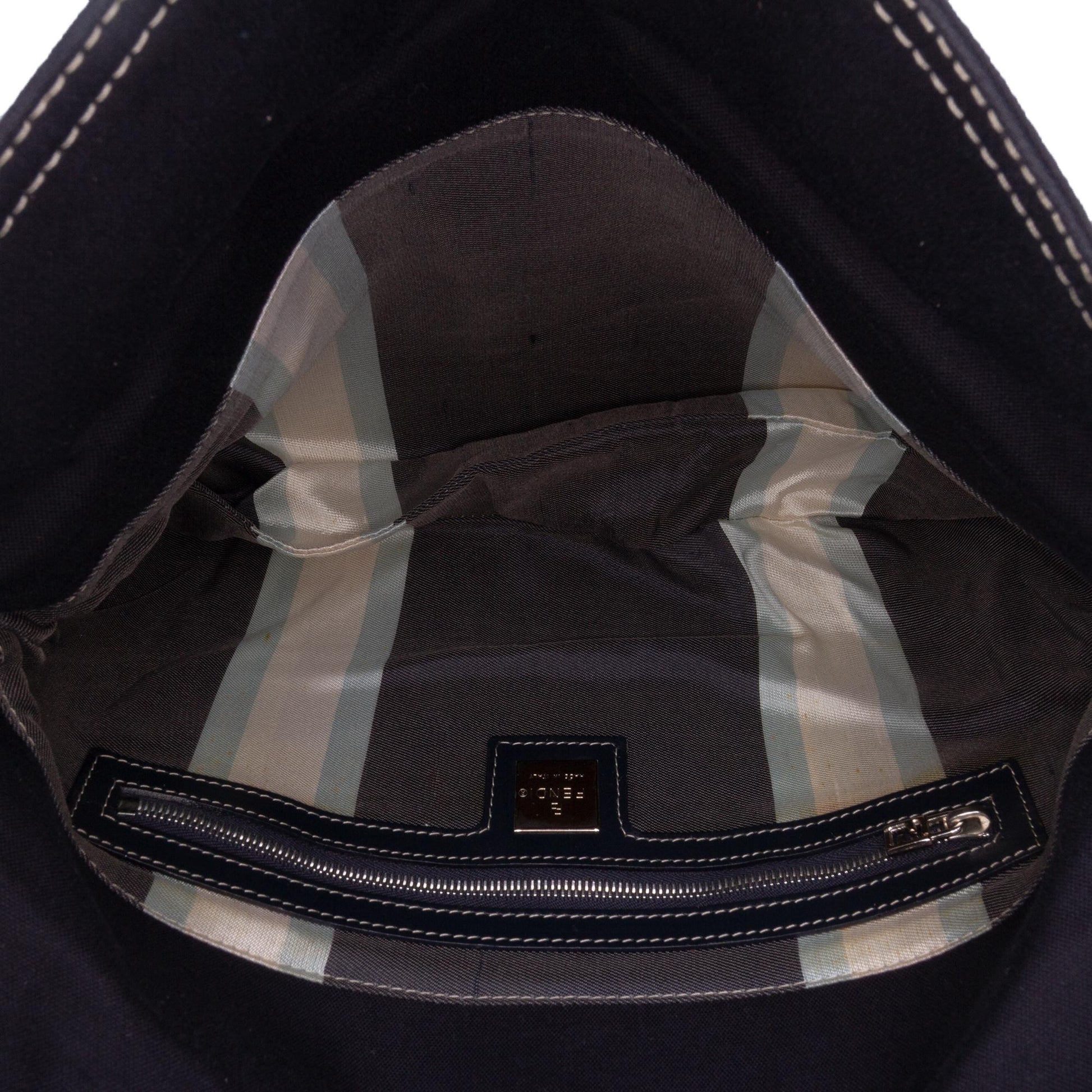 Fendi Large Leather Selleria Baguette Satchel