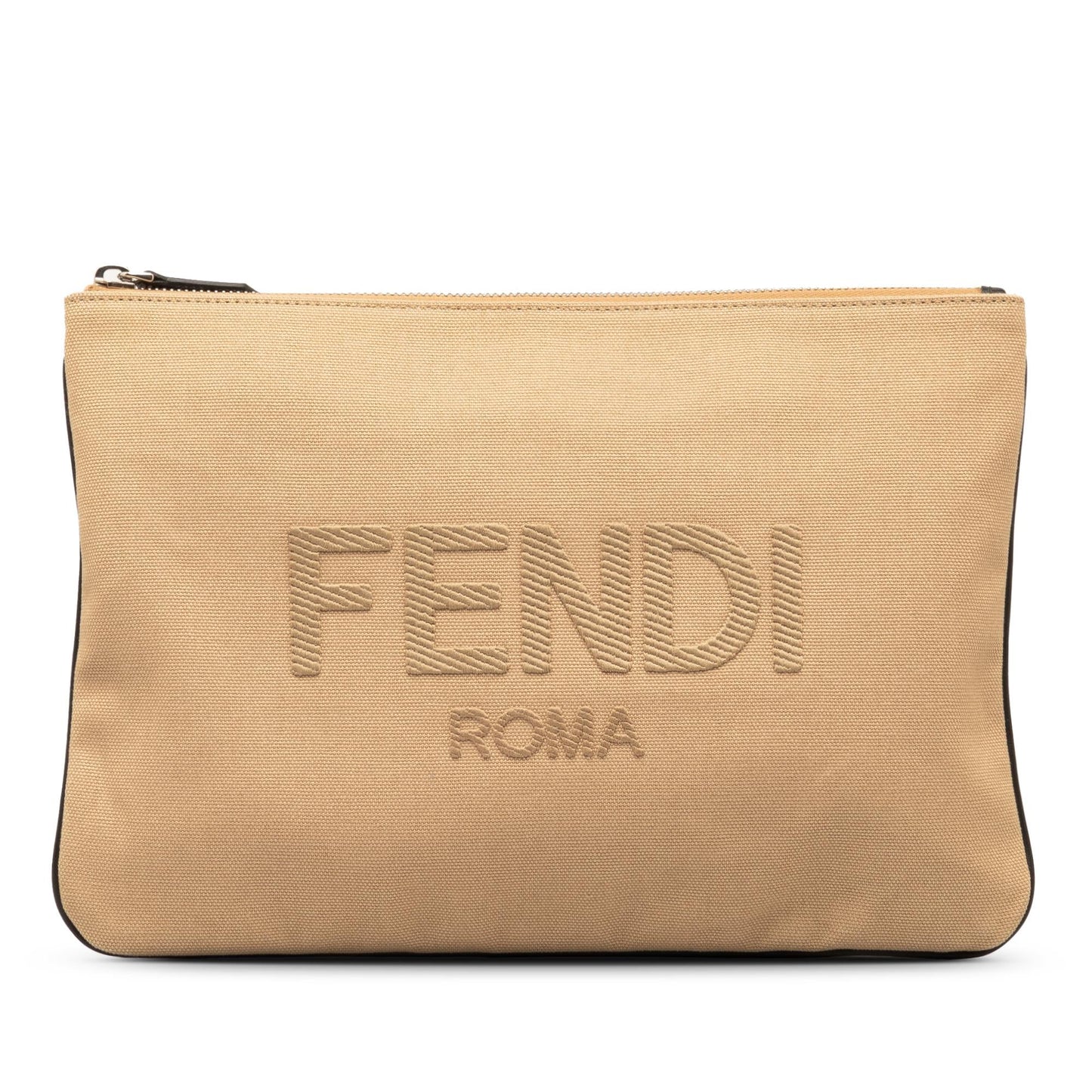 Fendi Canvas Roma Clutch (oJP68f)