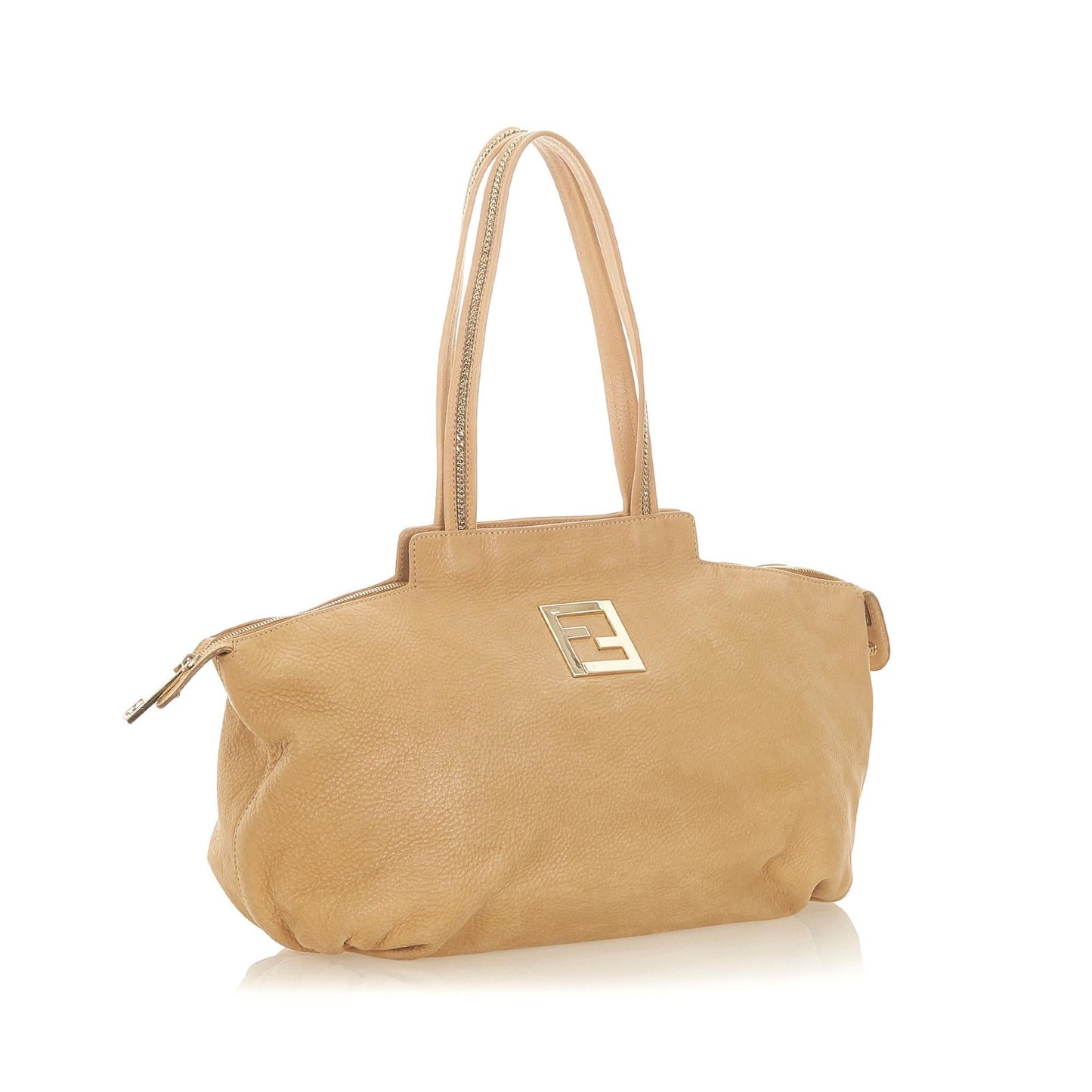 Fendi Chains Leather Tote Bag (20146)