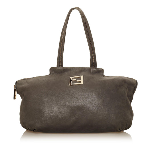 Fendi Chains Leather Tote Bag (29529)
