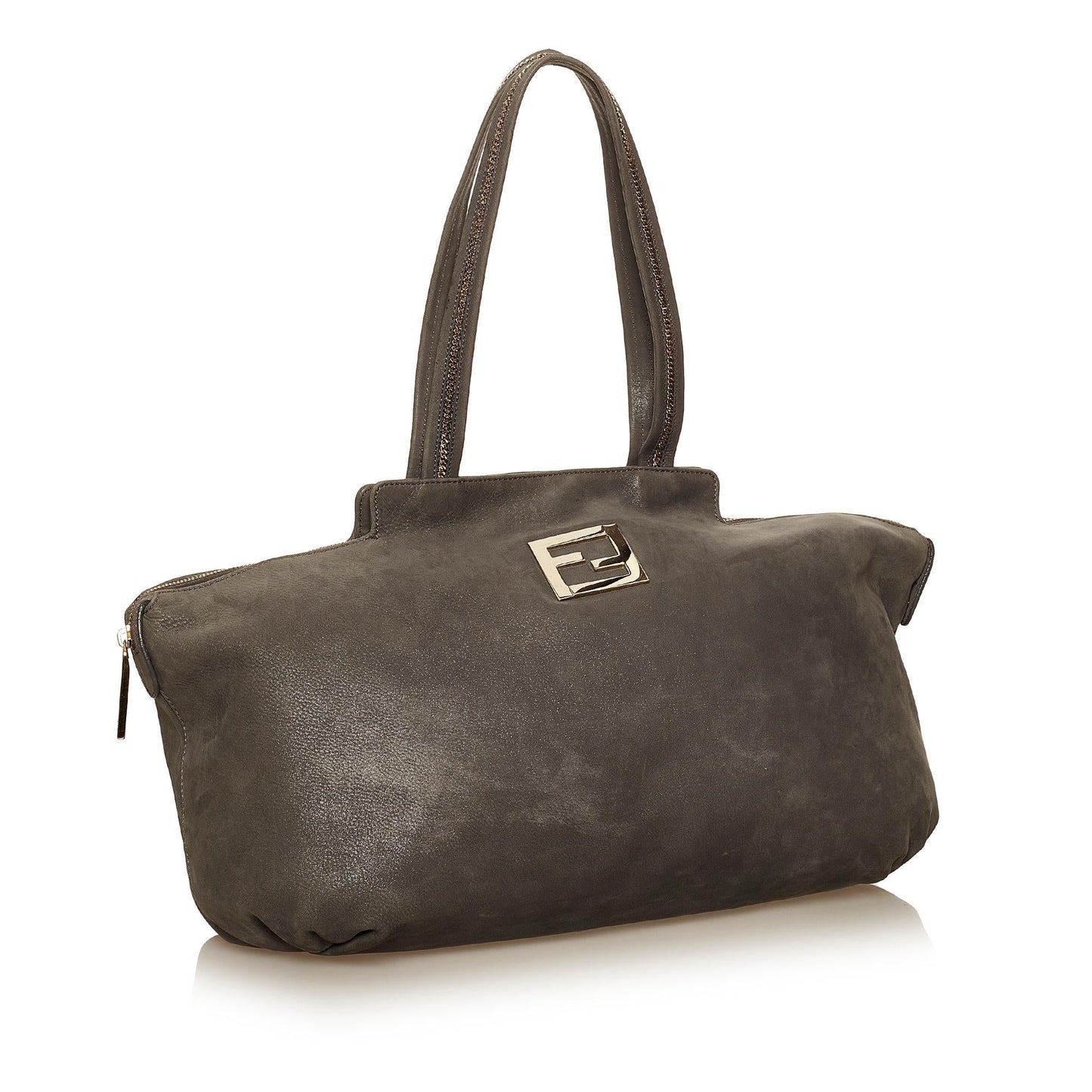 Fendi Chains Leather Tote Bag (29529)