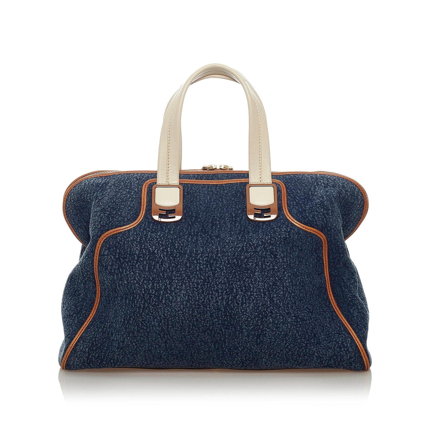Fendi Chameleon Denim Satchel (29058)