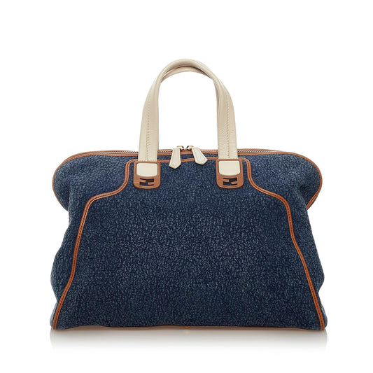 Fendi Chameleon Denim Satchel (29058)