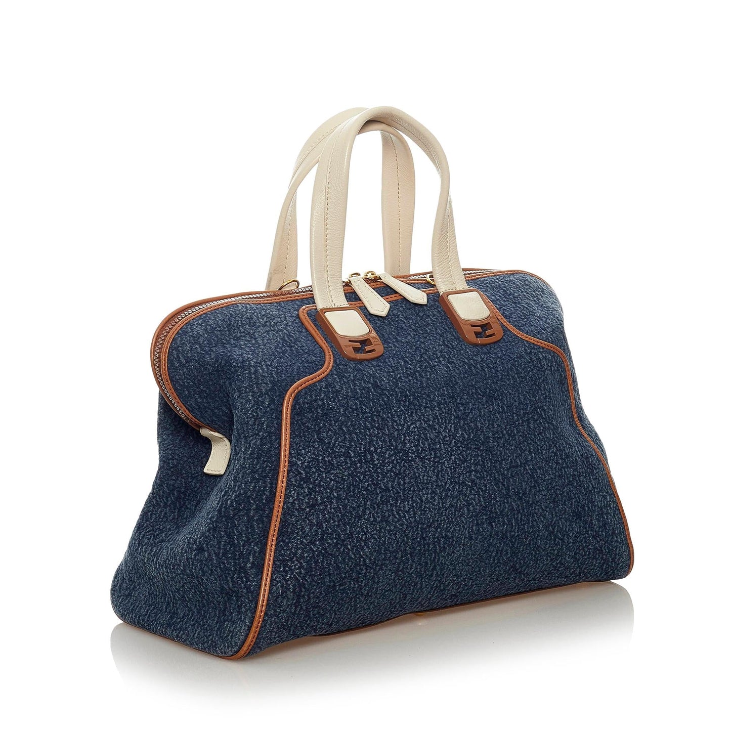 Fendi Chameleon Denim Satchel (29058)