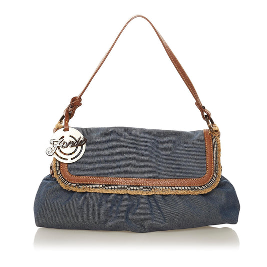 Fendi Chef Denim Shoulder Bag (34283)