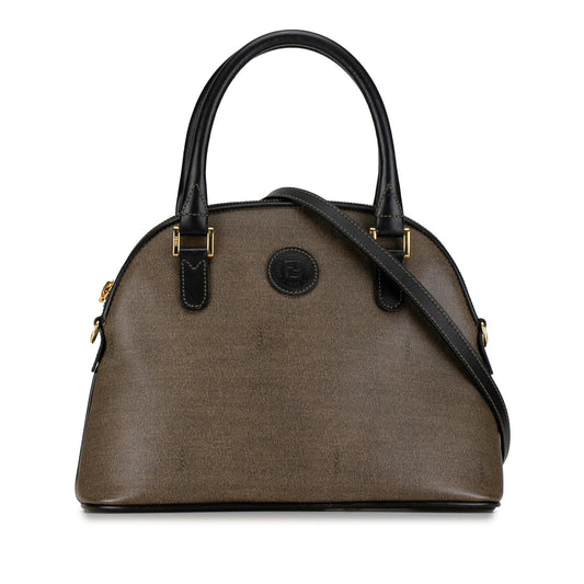 Fendi Coated Canvas Dome Satchel (iVEUje)
