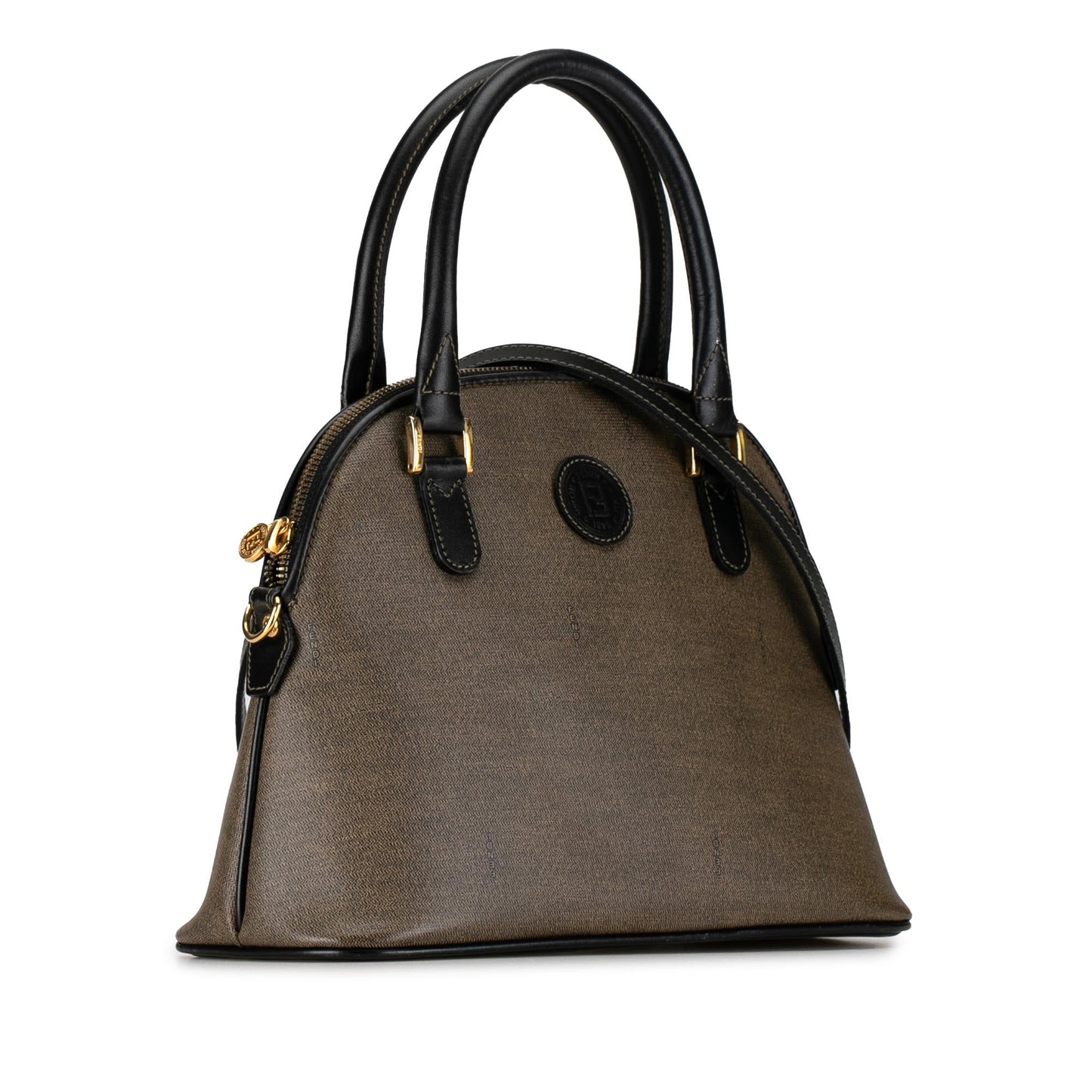 Fendi Coated Canvas Dome Satchel (iVEUje)