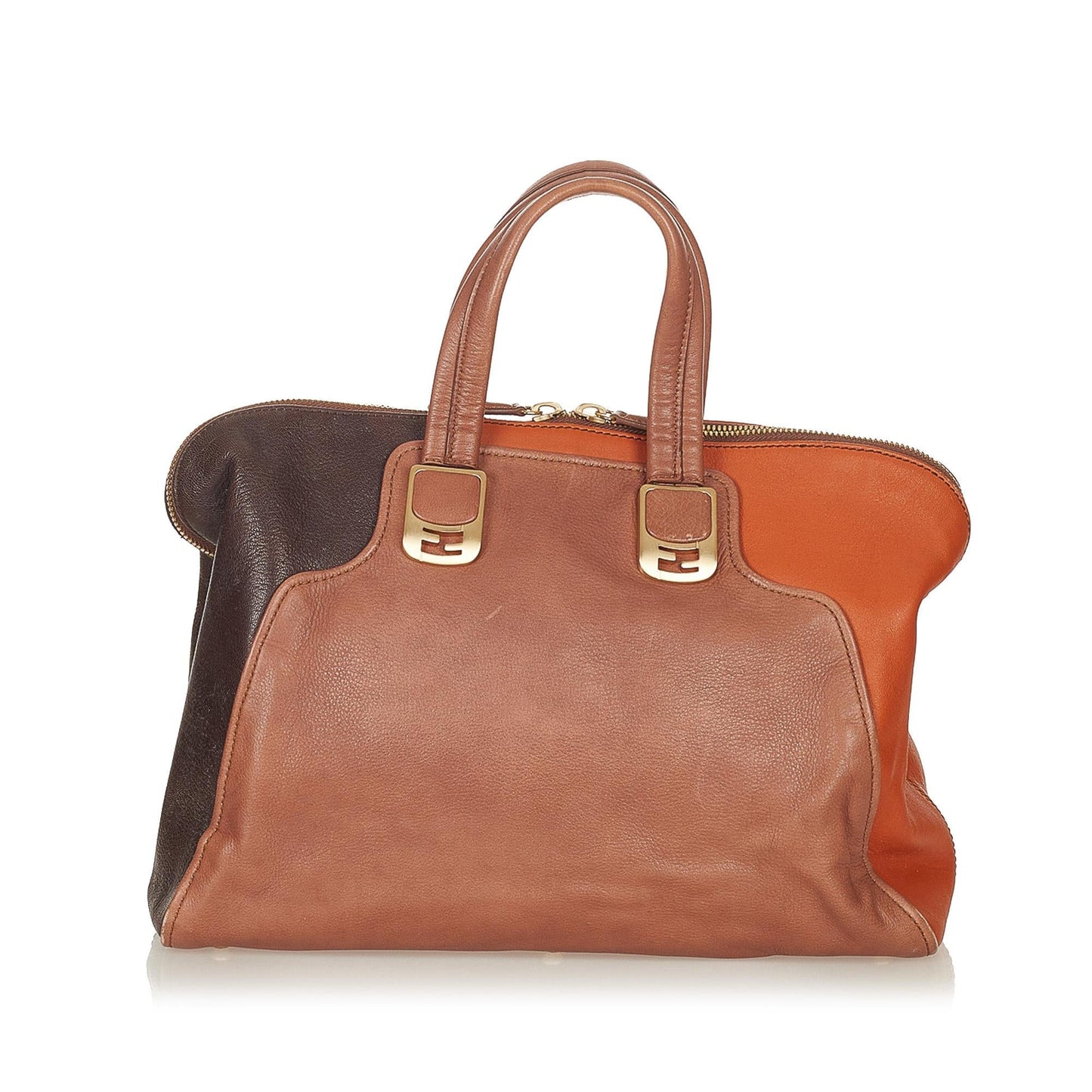Fendi Colorblock Chameleon Leather Handbag (26956)