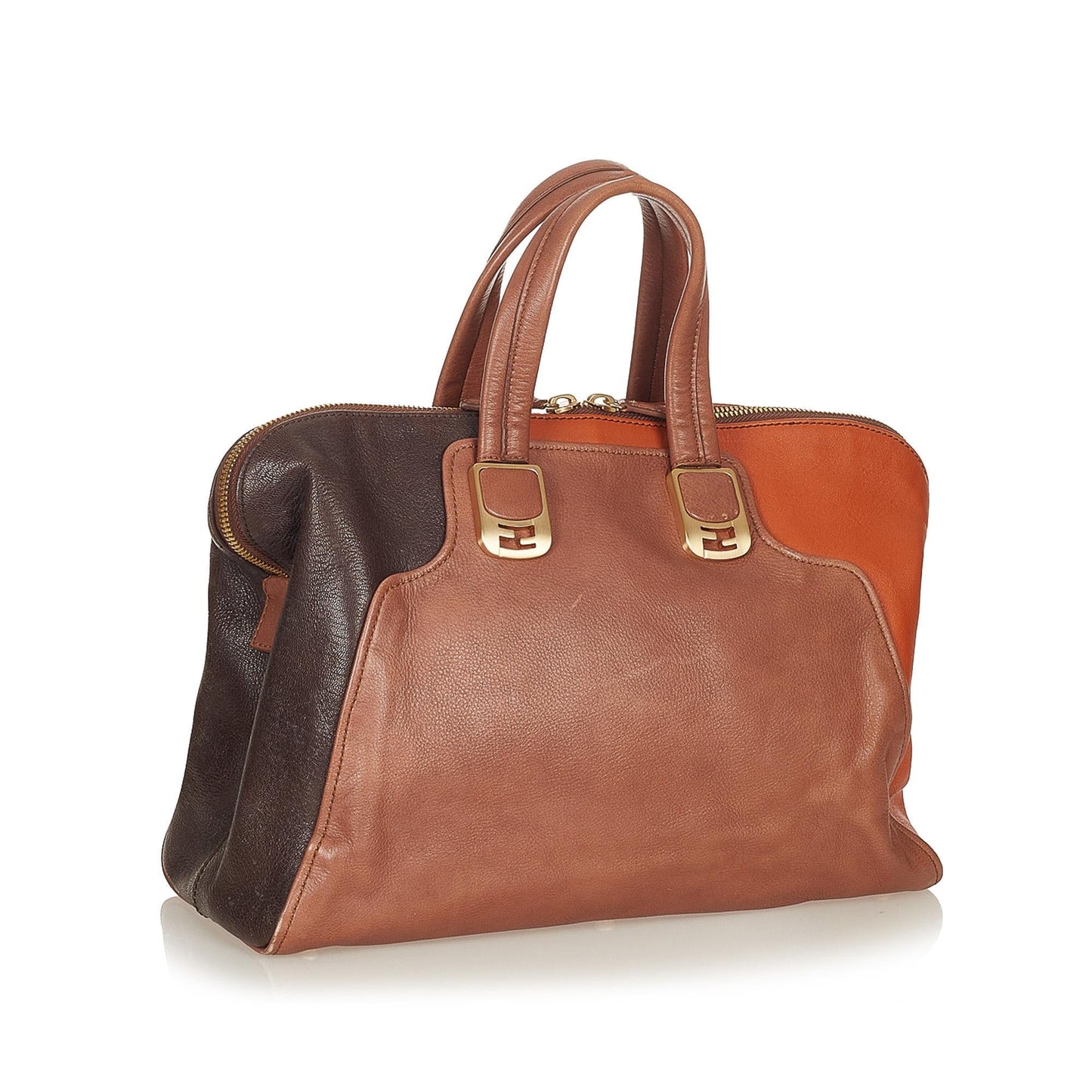 Fendi Colorblock Chameleon Leather Handbag (26956)