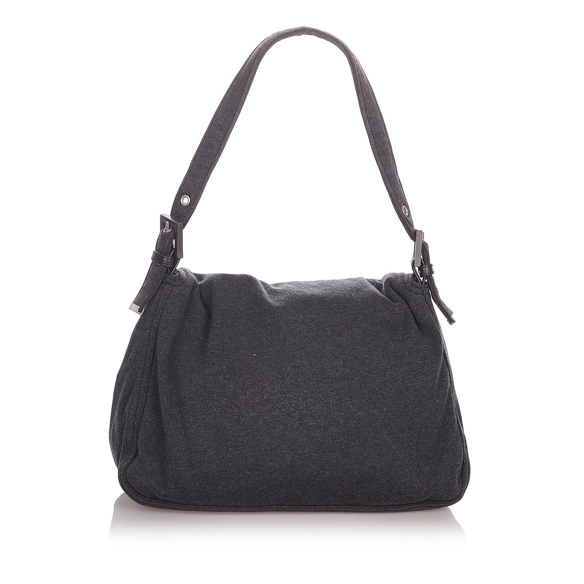 Fendi Cotton Mamma Baguette Shoulder Bag
