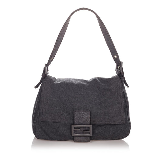 Fendi Cotton Mamma Baguette Shoulder Bag (32501)