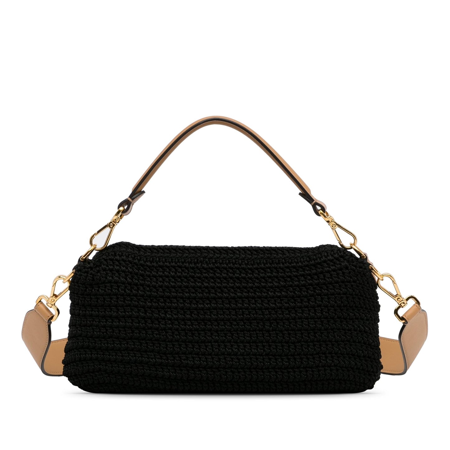 Fendi Crochet Raffia Baguette Satchel (depVYd)