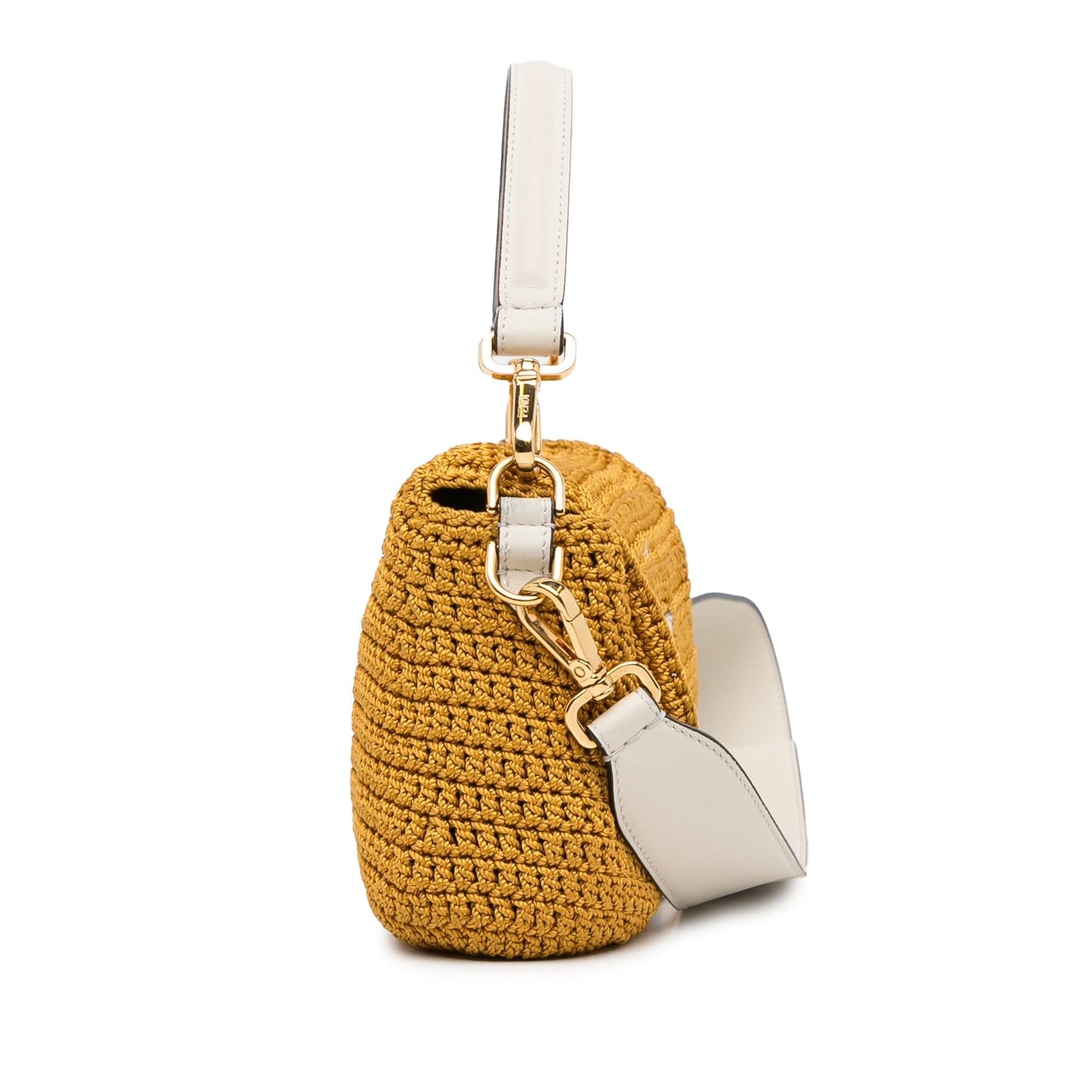 Fendi Crochet Raffia Baguette Satchel (qh4feG)