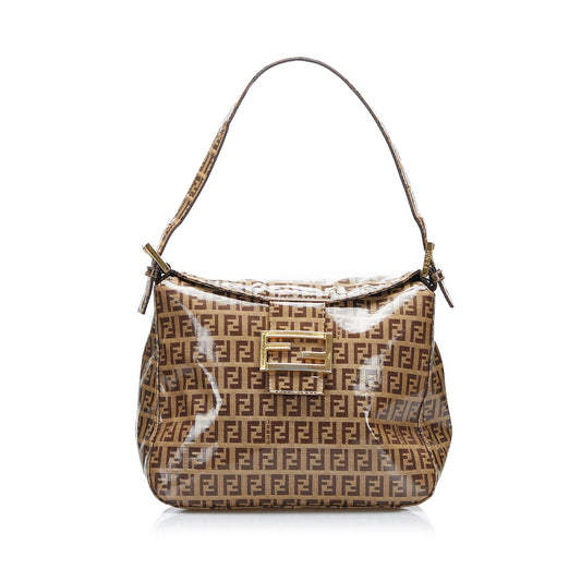 Fendi Crystal Zucchino  Flap Baguette (MKFmEx)
