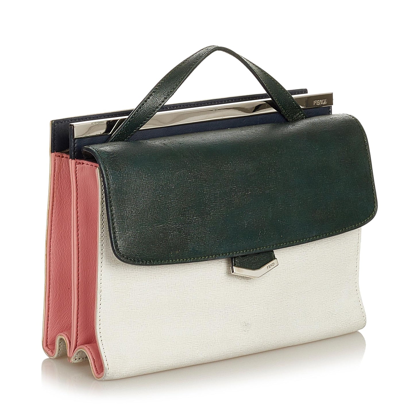 Fendi Demi Jour Leather Satchel (25796)