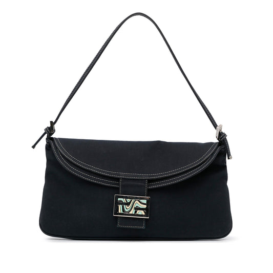 Fendi Denim Double Flap Baguette (j7tZH1)