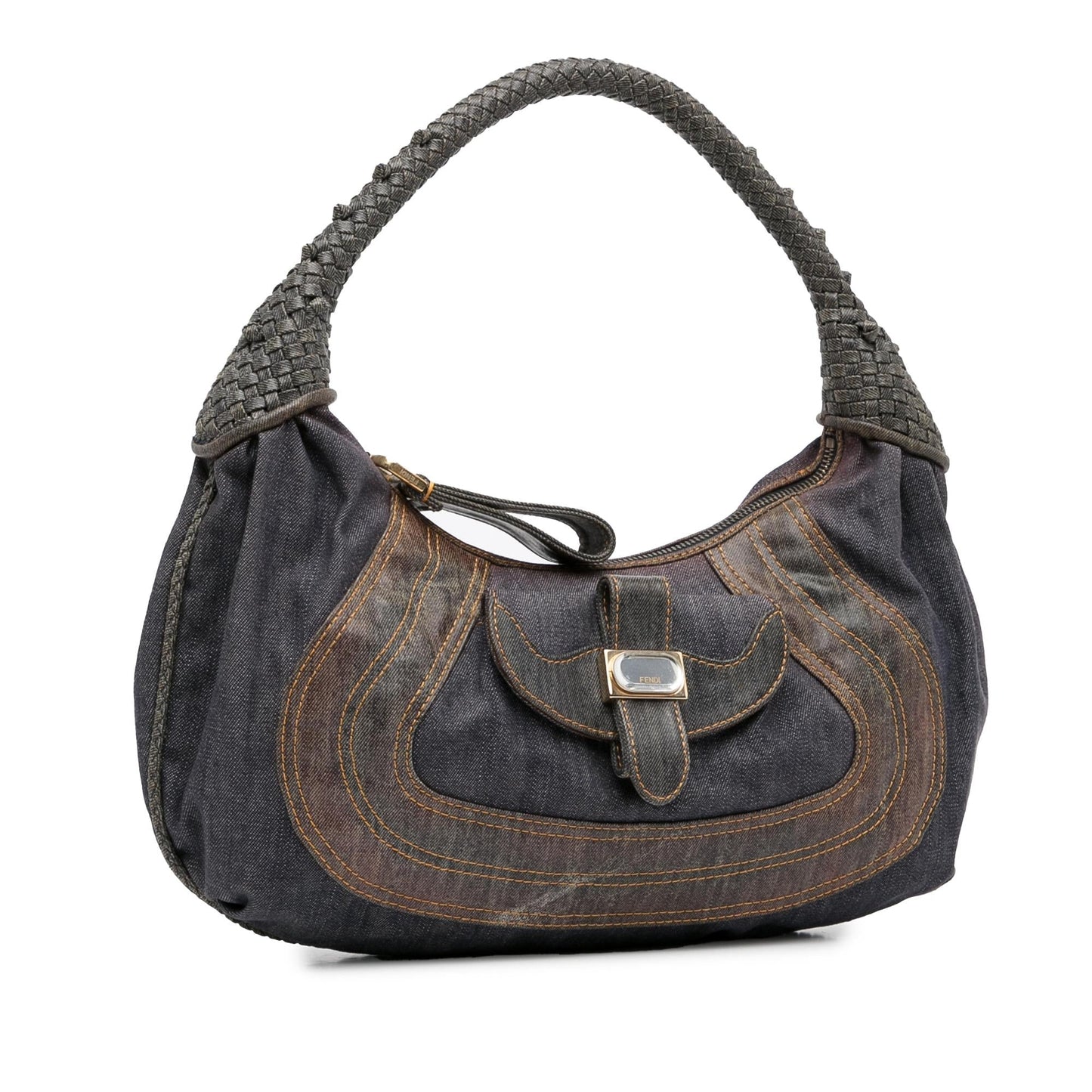 Fendi Denim Spy Hobo (Txb2Ws)