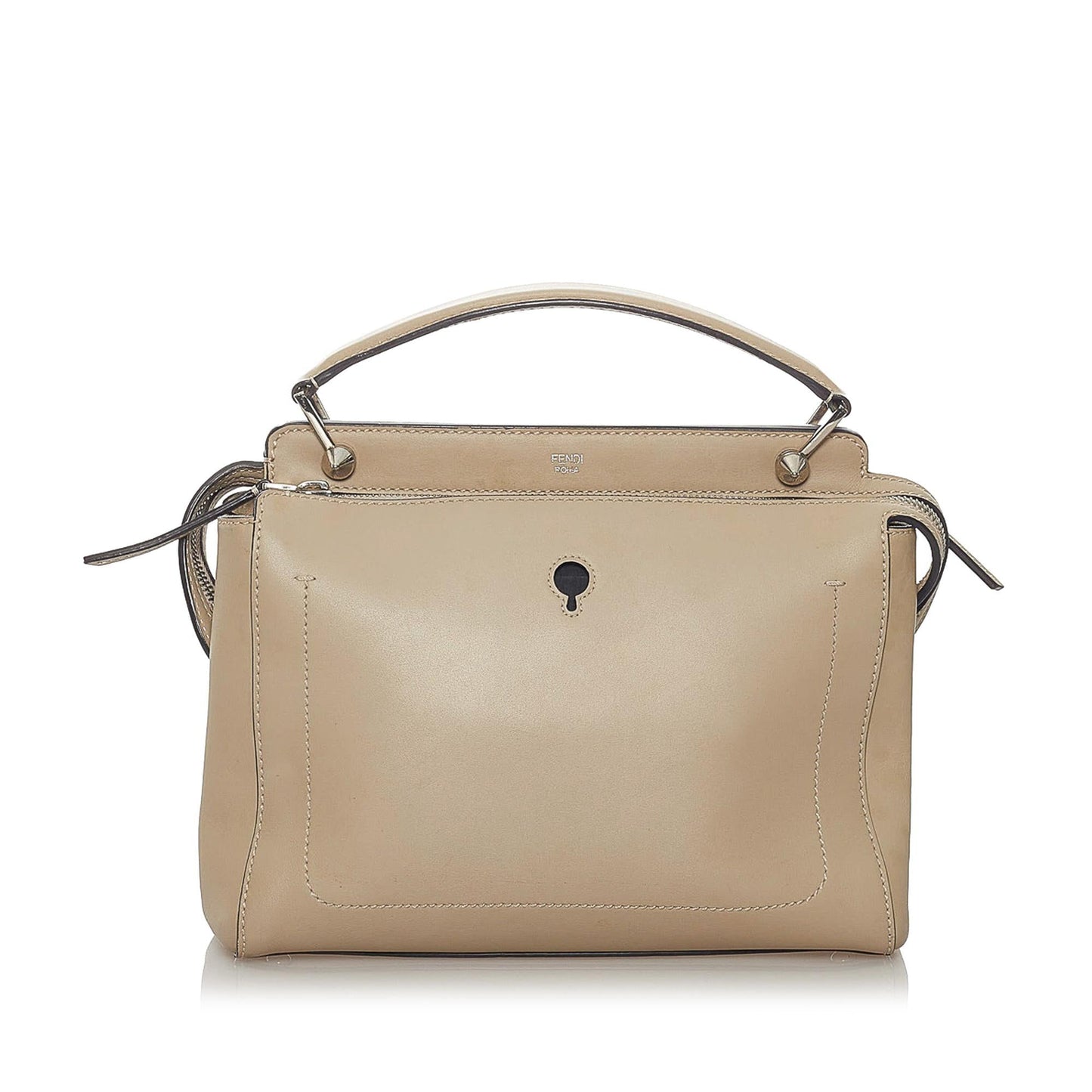 Fendi DotCom Leather Satchel (28310)