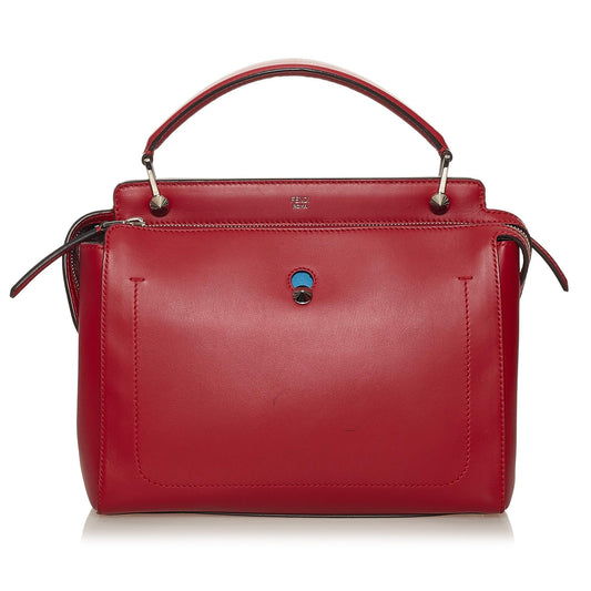 Fendi DotCom Leather Satchel (29019)