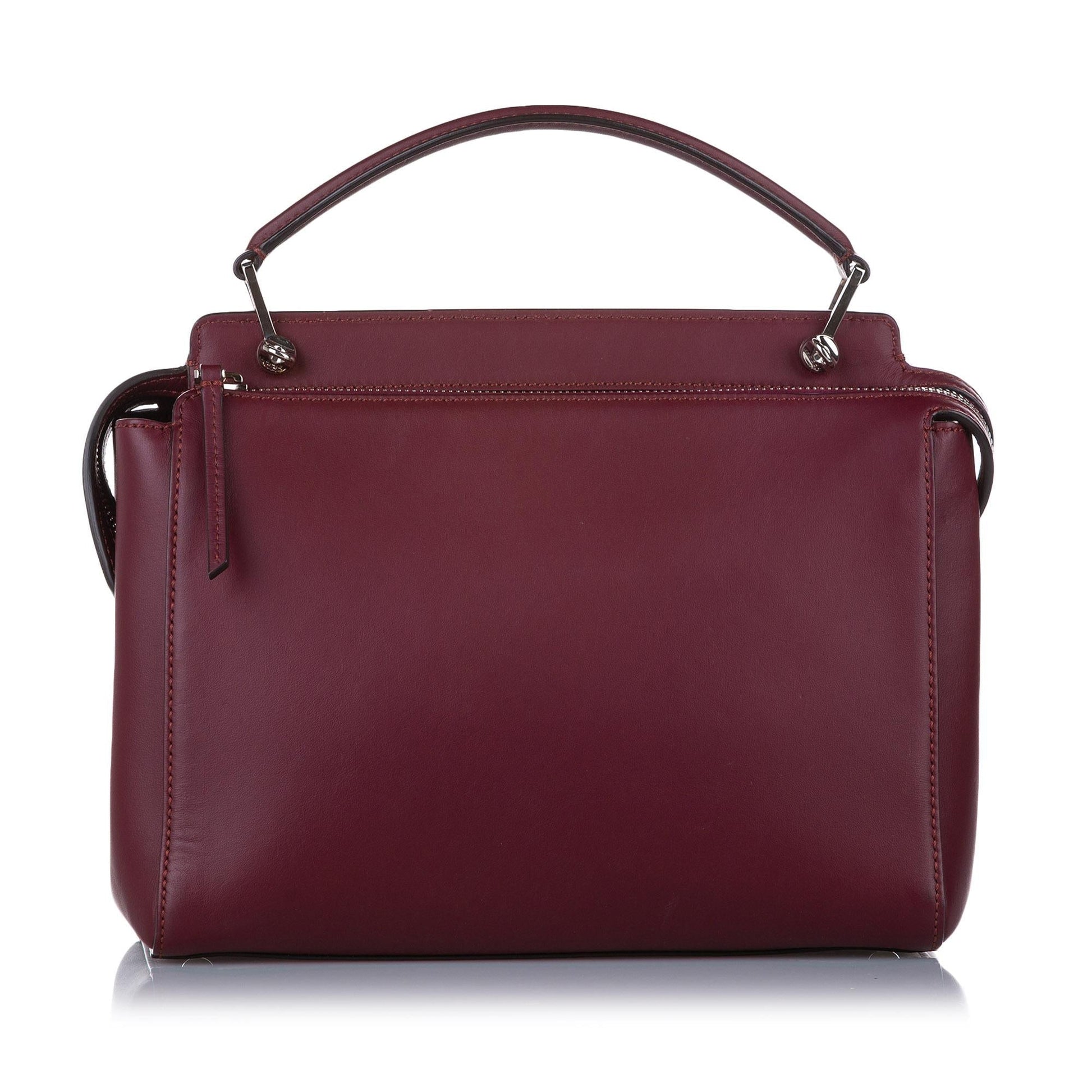 Fendi DotCom Leather Satchel