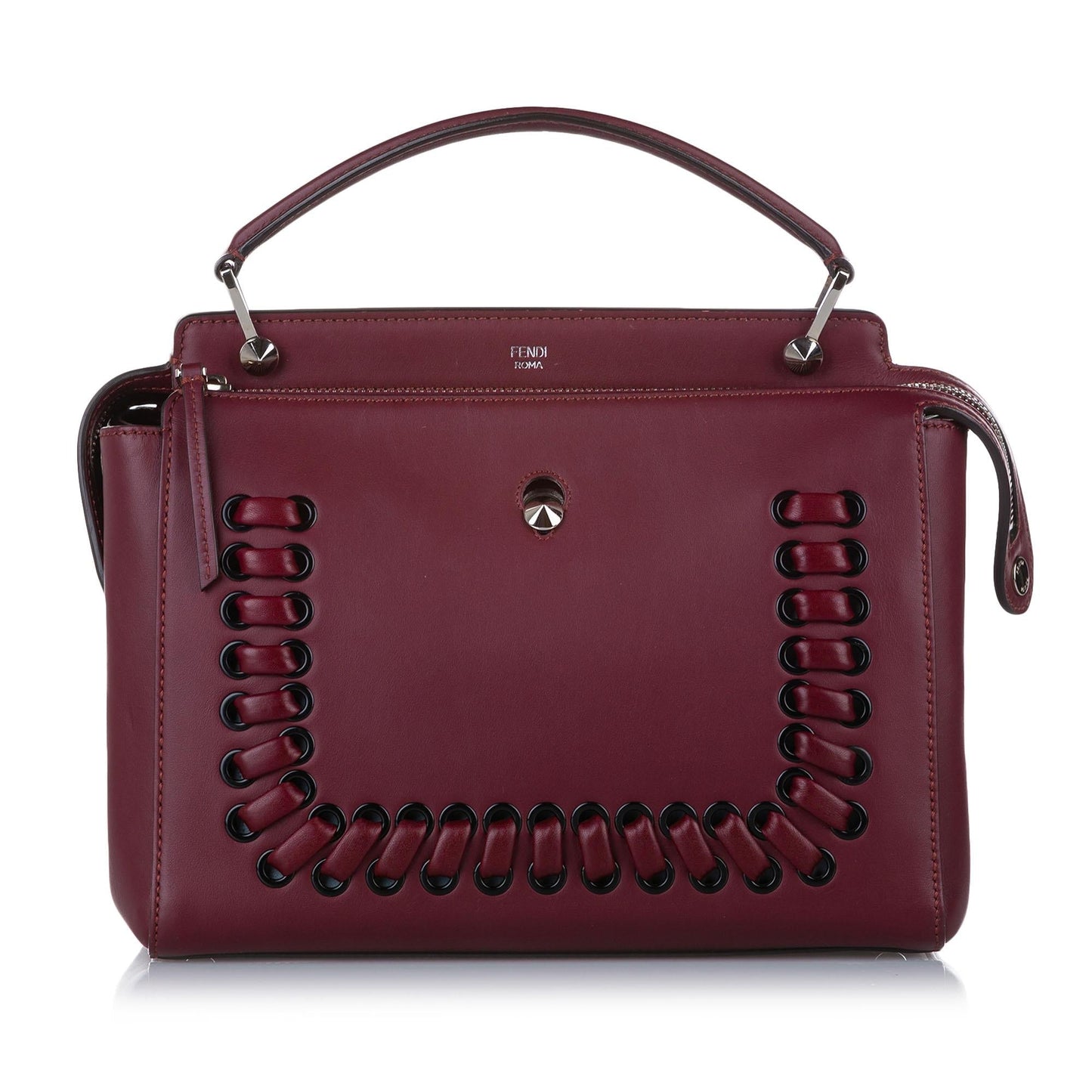 Fendi DotCom Leather Satchel (32334)