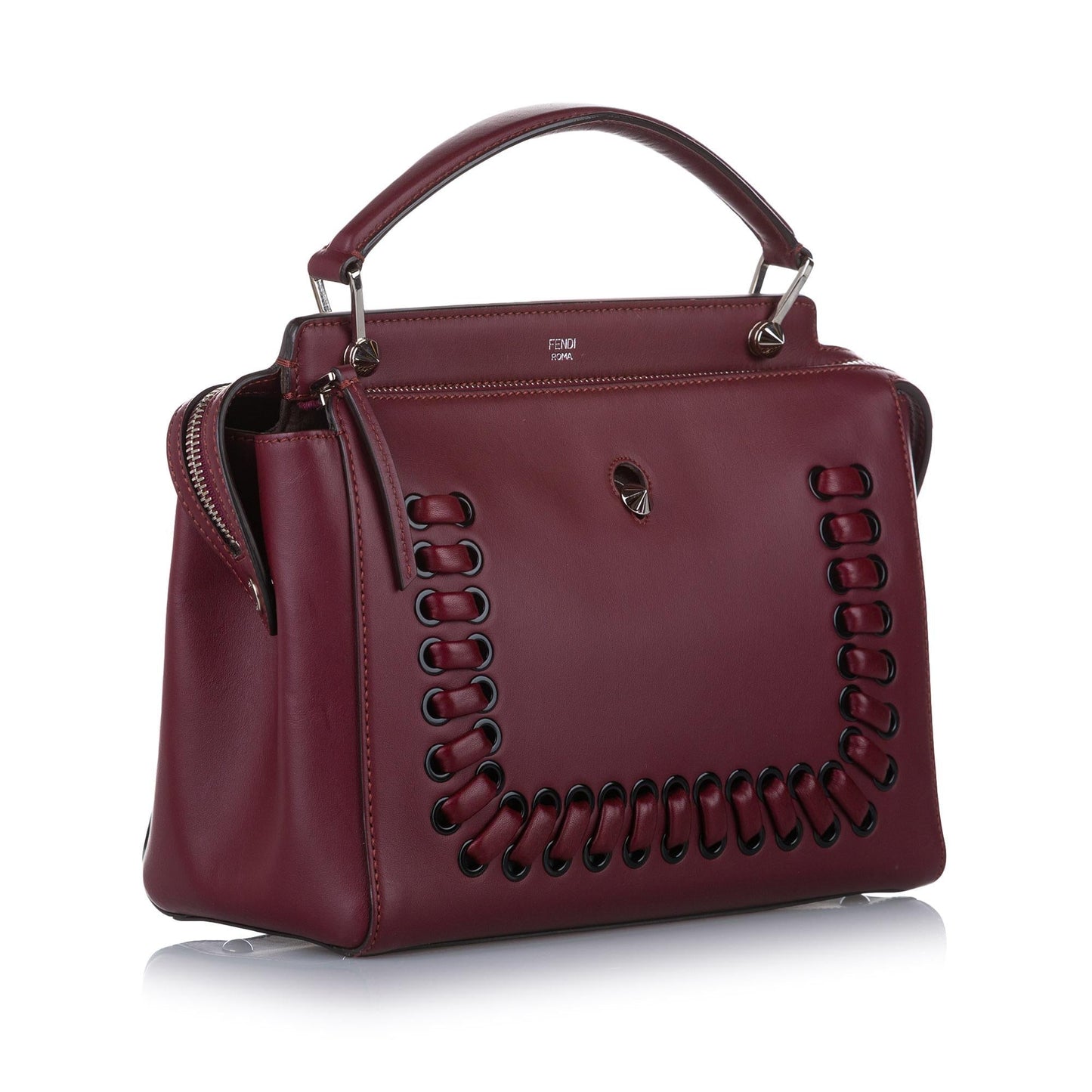Fendi DotCom Leather Satchel (32334)