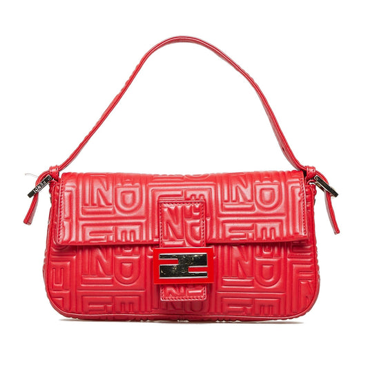 Fendi Embossed Leather Mamma Baguette (MZAgAO)