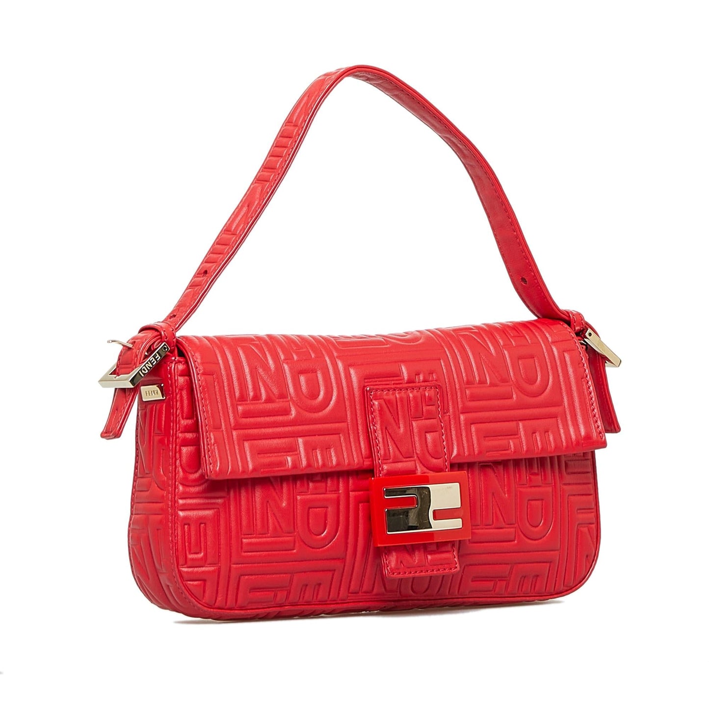 Fendi Embossed Leather Mamma Baguette (MZAgAO)