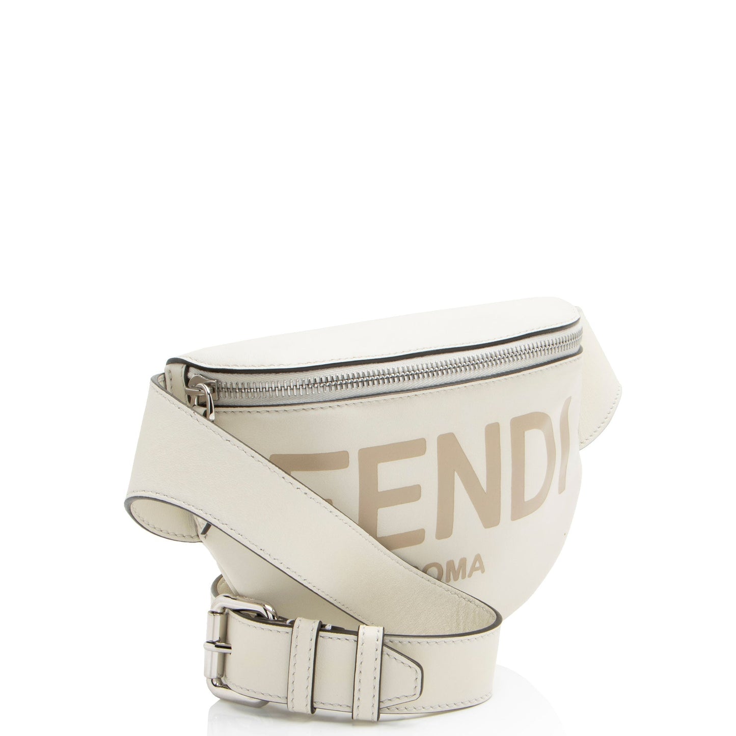 Fendi Zucca Embossed Chain Midi Baguette