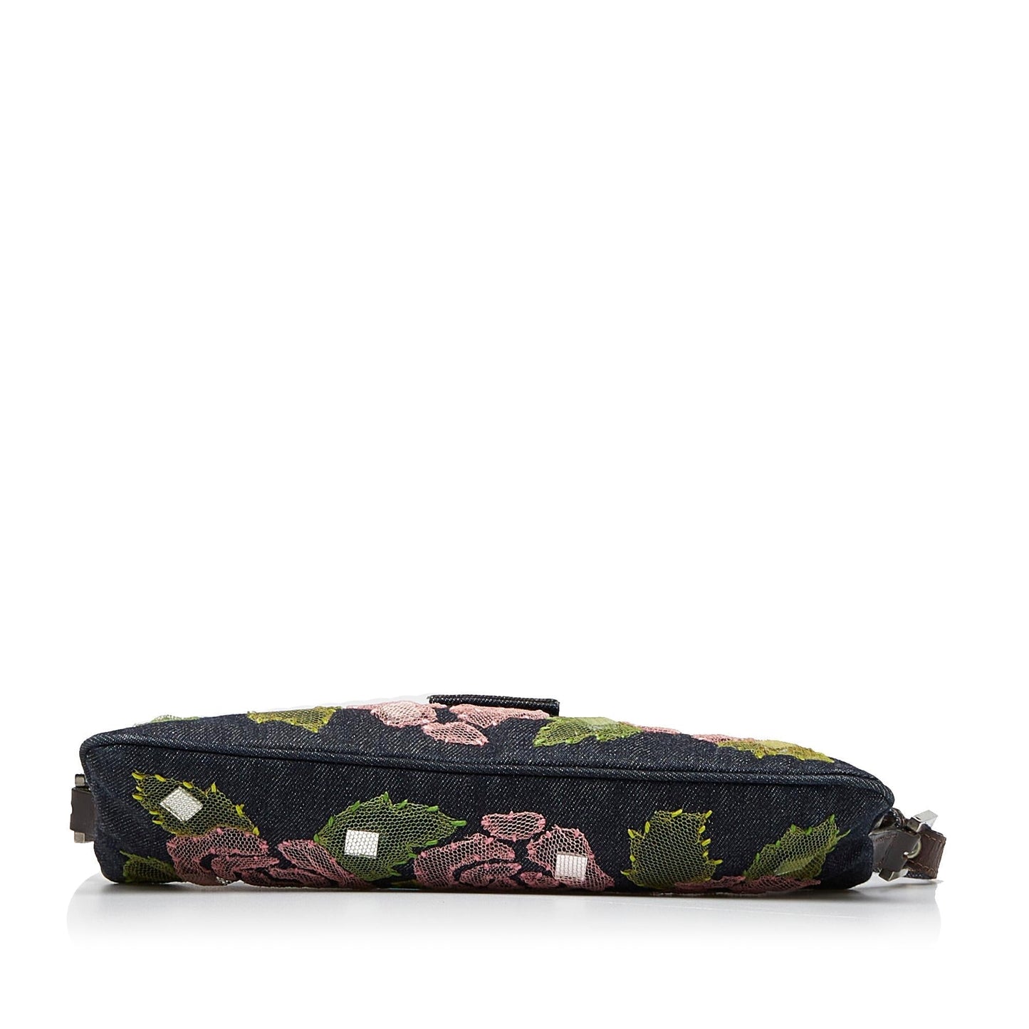 Fendi Embroidered Denim Baguette (5ryBUo)