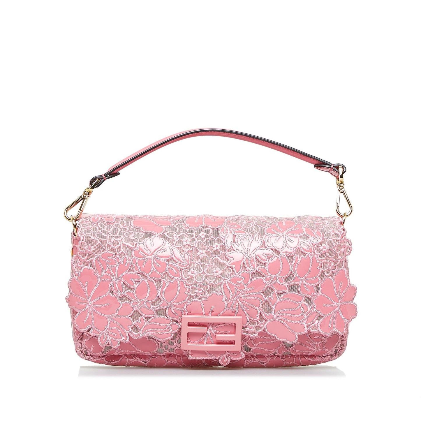 Fendi Embroidered Lace Baguette (GlR2r8)