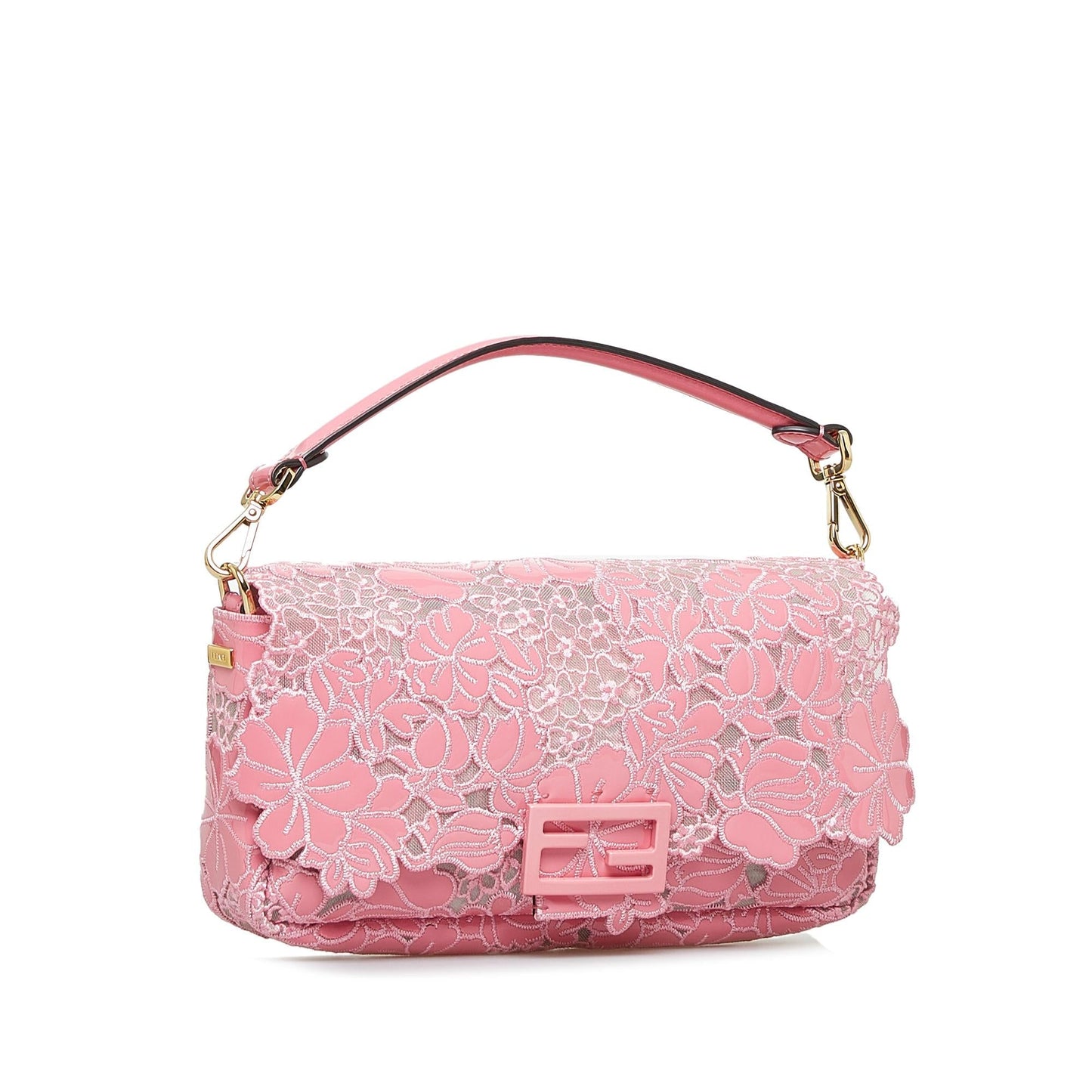 Fendi Embroidered Lace Baguette (GlR2r8)