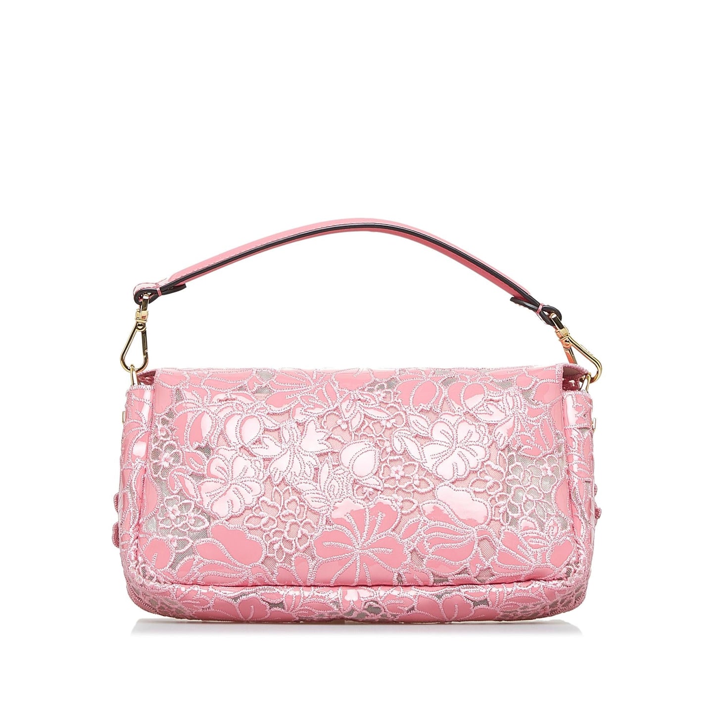 Fendi Embroidered Lace Baguette (PcQc93)