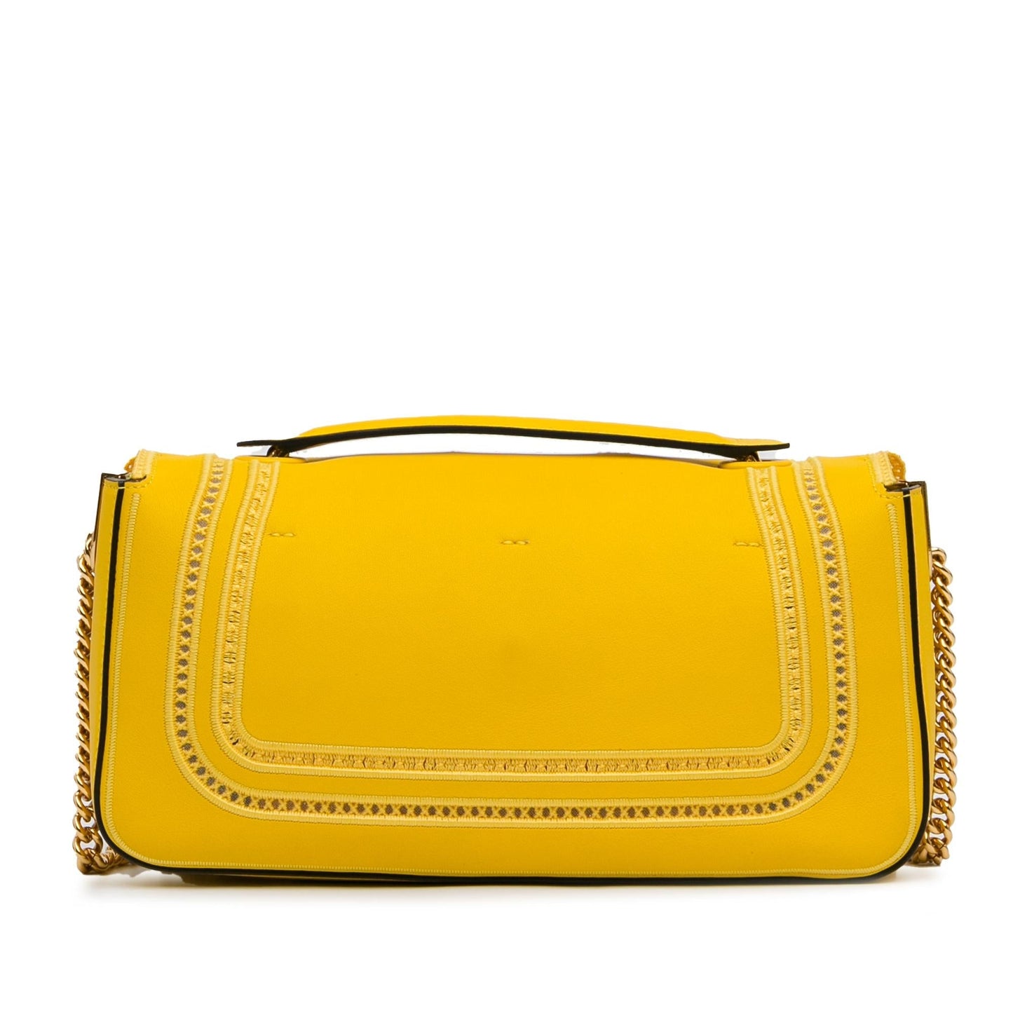 Fendi Embroidered Lace Chain Baguette (4HTojz)